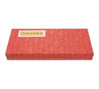 PRETYZOOM Chinese Calligraphy Brush Storage Box 6pcs Red Multi-Use Brush Pen Organizer for Artists Watercolor and Oil Painting