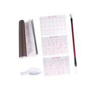PRETYZOOM Chinese Practicing Cloth with Gridded Fabric Mat 6pcs Set Environmentally Friendly and Reusable Water Writing Set and Random Color Suitable for Practicing