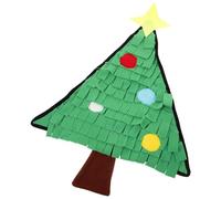 PRETYZOOM Christmas Tree Dog Snuffle Mat Creative Dog Foraging Mats Interactive Feeding Toy Rabbit Guinea Pig Rat Hamster Anti Slip Treat Dispenser Holiday Pet