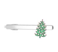 PRETYZOOM Christmas Tree Tie Clip Pinch Clips for Men Sophisticated Festive Tie Bar Accessories for Business Holiday Parties Weddings and Everyday Wear