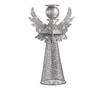 PRETYZOOM Christmas Tree Topper Angel Treetop Decoration Angel Figure for Festive Home Ornament Silver Party Supplies