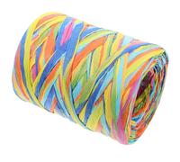 PRETYZOOM Colored Raffia Paper Ribbon Twine 80M Roll, 6 Colors Craft Twine Rope for DIY Art, Paper Cord for Wrapping, Packing and Handmade Crafts in Preschool and Party Decor