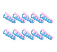 PRETYZOOM Comfortable Sponge Toe Separators to Avoid Nail Paint being Rubbed 10 Pairs Nail Art Accessories Random Color for Manicure and Pedicure Suitable for Home Use