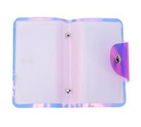 PRETYZOOM Compact Pink Nail Art Stamping Bag with 20 Slots for Organizing Rectangular and Square Nail Stamping Plates Made of Sturdy as Material and Technicians