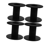 PRETYZOOM Compact Plastic Cable Spools 4pcs Empty Bobbins for Heating Wire and Fishing Line Storage