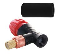 PRETYZOOM Compact Portable Co2 Inflator with Protective Sponge Cover and Control Valve for Bicycle Tires, Alloy Material, Universal Compatibility Suitable for Road Bikes and Racing