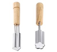 PRETYZOOM Cookie Molds with Vegetable and Carrot Imprint Designs Biscuit Cutters Stainless Steel 2pcs Reusable and Easy to Clean Baking Tools for Home and Party Use