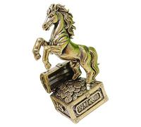 PRETYZOOM Copper Horse Figurine with Exceptional Craftsmanship Modern Feng Shui Animal Sculpture for Indoor Tabletop and Horse Centerpiece Easy Maintenance Ornament for Home Decor