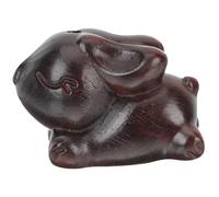 PRETYZOOM Creative Rabbit Keychain Pendant Wooden Bunny Decor for Keys | Vintage Carved Look, Portable Charm, for Crafters, Collectors, Office Styling and Arts Projects