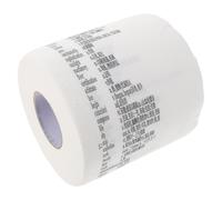 PRETYZOOM Creative Toilet Paper Word of The Day Wood Pulp Roll with Fun and Engaging Design for Learners Holiday Stocking Stuffer 589.50x3.93x0.04in