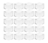 PRETYZOOM Cube Display Box 20pcs Transparent Acrylic Mini Storage Organizer 1.2x1.2x0.86 Inch Portable Small Clear Container Decor for Pills and Craft Supplies