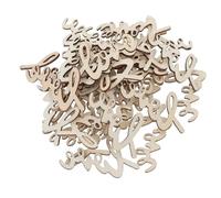 PRETYZOOM Cutouts Patterns Wood 30pcs Wooden Love Shapes Unfinished with Intricate Hollow Beige Wood for Valentine's Day and Decoration Scrapbooking Crafts