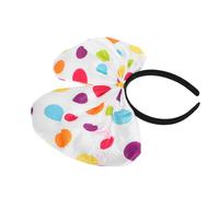 PRETYZOOM Decorative Clown Headband Cute Halloween Party Headband for Themed Events Colorful Dots Design for Carnival and Festival Celebrations