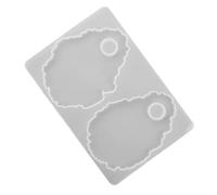PRETYZOOM DIY Irregular Silicone Tray Mold for Casting Practical Mirror Surface Makeup Tray Mold Safe Silicone Material for Creative Epoxy Palette and Dish Crafting