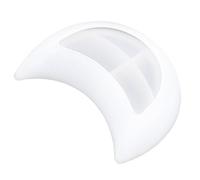 PRETYZOOM DIY Silicone Mold Moon Shape Tray for Resin Crafting and Candle Making, Reusable Washable Mold for Jewelry Dish and Soap Holder, Suitable for Home Use