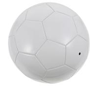 PRETYZOOM DIY White Football Match Soccer Ball for Players Training Wear-resistant Surface Suitable for Playground Use