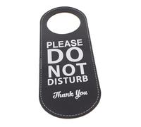 PRETYZOOM Do Not Disturb Door Sign PU Privacy Indicator for Office Hotel Meeting Reversible Please Knock Door Hanger Sign for Bedroom Clinic Therapy Treatment