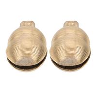 PRETYZOOM Dog Collar Bell Brass 2Pcs Loud Jingle Bells for Puppy Training and Outdoor Livestock Use