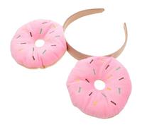 PRETYZOOM Donut Headband Halloween Costume for Women, Funny Fake Doughnut Hair Accessory, Novelty Party Headwear for Carnival and Birthday Celebrations