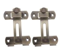 PRETYZOOM Door Latch Heavy Duty Internal Gate Lock Stainless Steel 2pcs Vintage with Auto-Locking Feature User-Friendly Operation and Deformation for Wardrobe and Vintage Wooden Cabinet