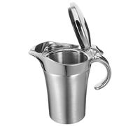 PRETYZOOM Double Insulated Gravy Boat Stainless Steel Pitcher Thermal Sauce Jug for Serving Gravy Steak Sauce Pitcher 750ml