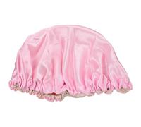 PRETYZOOM Double Layer Toddler Sleeping Bonnet Pink Satin Shower Cap Adjustable Dome Hair Cover for Baby Bathing and Night Use