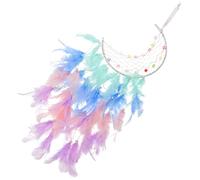 PRETYZOOM Dream Catchers Decor Moon Hanging Art for Bedroom Wall Decor Girls Room