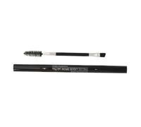 PRETYZOOM Dual-ended Eyebrow Pencil with Fine Eye Liner Brush Gentle Skin-friendly Formula for Sensitive Skin Multifunctional Brow Pen for Precise Makeup and All-day Wear Dark Brown