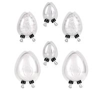 PRETYZOOM Easter Egg Molds 6pcs Large Size 3D Dinosaur Egg Chocolate Mold Giant Ostrich Egg Cake Fondant Mould Non-Stick Baking Tool for Sugar Craft Decorating Candy