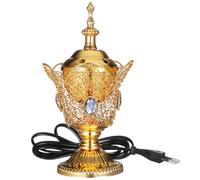 PRETYZOOM Electric Metal Incense Burner for Church House, Arabic Iron Incense Burner, Interior Decoration, Perfect for Bakhoor, Yoga, Spa, Office, 20.5 x 10 x 10 cm