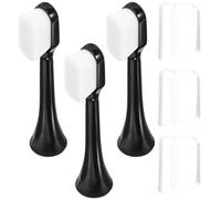 PRETYZOOM Electric Toothbrush Replacement for Gentle Brushing Soft Bristles 3pcs Made of Sturdy Pp and Nylon, time Use, Safe and Gentle on Teeth and Gums, Suitable for Daily Oral