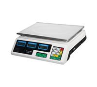 PRETYZOOM Electronic Counting Scale with LCD Display Stainless Steel Platform Multi-purpose Price Computing Scale for Supermarkets Restaurants Market Uk Plug