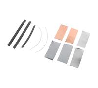 PRETYZOOM Electroplating Metal Strips Including Copper and Zinc Plates with Iron and Tin Sheets, Graphite Carbon Rod for Classroom Chemistry and Basic Electricity Science Kit Demonstrations,