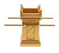PRETYZOOM Elegant Golden Resin Religious Altar Table Decor Ornament for Temple and Home Settings, Stable Prayer Commemorative Miniature Model for Spiritual Holiday and Festival Decoration