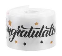 PRETYZOOM Elegant Polyester Grosgrain Ribbon for Gift Wrapping Graduation Gifts 3.8cm Width Easy Styling and Decorative Design for Graduation Season 5 Yards