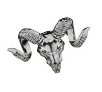PRETYZOOM Elegant Silver Alloy Brooch Pin for Men and Women, Decorative Goat Lapel Badge, Versatile Wearing Accessory Suitable for Dinners and Events, Stylish Shirt Brooch Pin