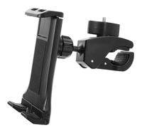PRETYZOOM Exercise Bike Phone Holder 360 Degrees Rotatable Plastic Tablet Bracket Maximum Stretchable Range 20cm Convenient to Install and Remove Black Stroller Fitness Equipment