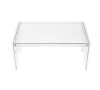 PRETYZOOM Extendable Fridge Shelf Organizer Rack Adjustable Plastic Divider for Freezer and Refrigerator Storage in Kitchen Pantry and Cabinet with Enhanced Capacity