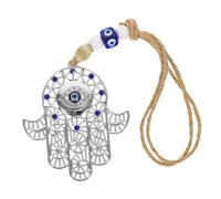 PRETYZOOM Eye Hanging Decor Car Evil Eye Hamsa Hand Car Pendant Wall Decor Zinc Alloy Material