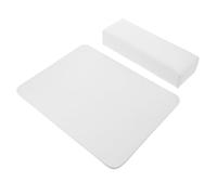 PRETYZOOM Fake Leather Manicure Cushion with Non-slip Nail Art Hand Pillow and Table Mat Support for Home and Salon Nail Care Easy to Clean White Armrest for Manicure and Pedicure
