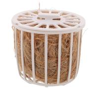 PRETYZOOM Finch Nesting Material for Pet Birds with Natural Jute Bedding and Plastic Storage Basket, Practical Bird Cage Bedding Mimicking for Breeding Parakeets and Finches