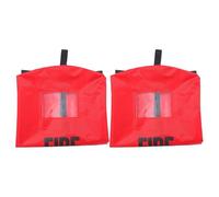 PRETYZOOM Fire Extinguisher Covers with Window Quick Installation and Removal 2pcs Frostproof and Waterproof Cloth Protective Dust Covers Safety Equipment for Trucks and Warehouses