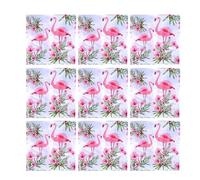 PRETYZOOM Flamingo Printed Paper Napkins Patterns 40pcs with Good Absorbent Ability, Premium Quality Reusable Napkins in White Paper Material for Party and Banquet