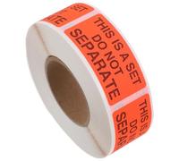 PRETYZOOM Fluorescent Red Shipping Labels This is A Set Do Not Separate Stickers 2x0.98 Inch 500pcs Roll Warning Message on Fluorescent Writing Paper for Freight and Logistics