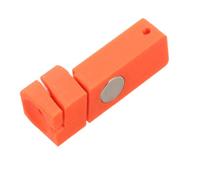 PRETYZOOM Fly Fishing Threading Aid for Flies with Four Slot Hook Eye Threader, Abs Material, Orange Colour, Guides Tippet through Small Hooks for Bank Fishing and Stream Tying