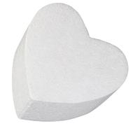 PRETYZOOM Foam Cake Dummy Valentines Day Cake Modeling Heart Shaped 12x3.94' Reusable Polystyrene Foam Romantic Bakery Wedding Display