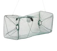 PRETYZOOM Foldable Fishing Storage Cage Nylon Fish Bag Shrimp Catcher Net with Pull-in Design for Crab Lobster Minnow Crayfish Eel Catching Quick-drying Mesh Suitable for Freshwater and