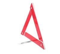 PRETYZOOM Foldable Reflective Triangle Reflector for Driveway Safety Plastic Car Warning Sign with High Visibility for Roadside Emergencies and Low Light Conditions