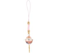PRETYZOOM Fortune Cat Pendant Hanging Charm Bag Ornament for Backpack Keychain Symbol of Prosperity and Luck Eye-catching Pink Ceramic Decoration
