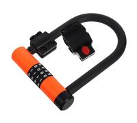 PRETYZOOM Four-Digit Combination Bike U Lock Anti-Theft Security for Bicycle Electric Scooter Motorcycles Keyless Portable Heavy Duty Lock with Shackle for Fence Gate and Outdoor Use